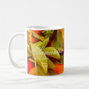 Soft Orange Frucht Ästhetik Kaffeetasse