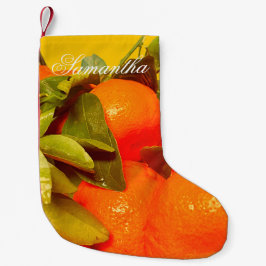 Soft Orange Frucht Ästhetik Kleiner Weihnachtsstrumpf