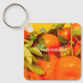 Soft Orange Frucht Ästhetik Schlüsselanhänger