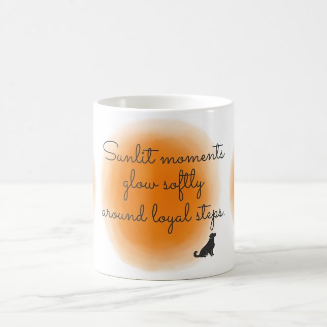 Soft Orange Golden Retriever Custom Photo Kaffeetasse (Mittel)