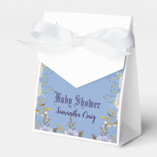 Soft Pastel Blue Blume Lila Blumenspül Dusche Geschenkschachtel