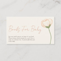 Soft Pastel Boho Baby Shower Buchwunsch Karte