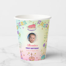 Soft Pastel Freude – Baby Junge 1. Geburtstag Foto