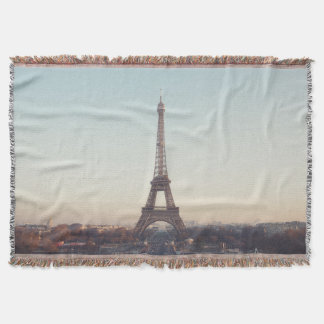 Soft Pastel Paris Eiffel Tower Art Decke