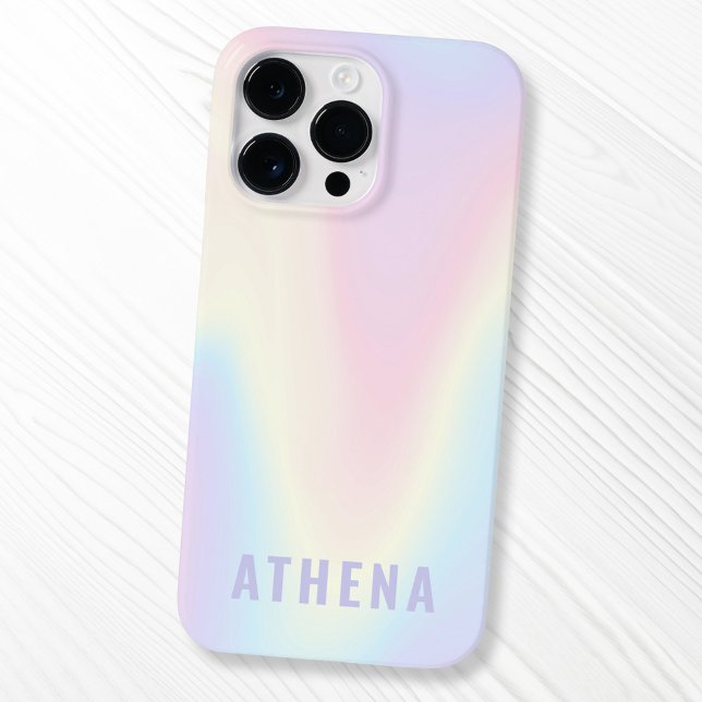 Soft pastel rainbow name trendy modern minimal Case-Mate iPhone 14 pro max hülle (Soft pastel rainbow name trendy modern minimal Case-Mate iPhone case
)