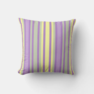 Soft Pastel Strip Pillow Kissen