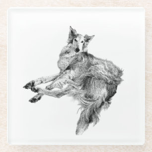 Soft Pause – Silken Windhound Glasuntersetzer