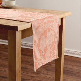 Soft Peach Art Nouveau Tulips Tischläufer