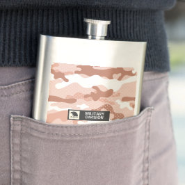 Soft Peach Camouflage Pattern Military Flachmann