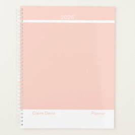 Soft Peach Minimalist Planer