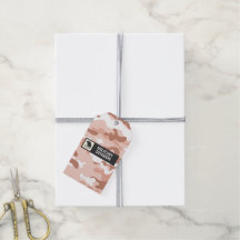 Soft Peach Tarnmuster-Punkte-Muster