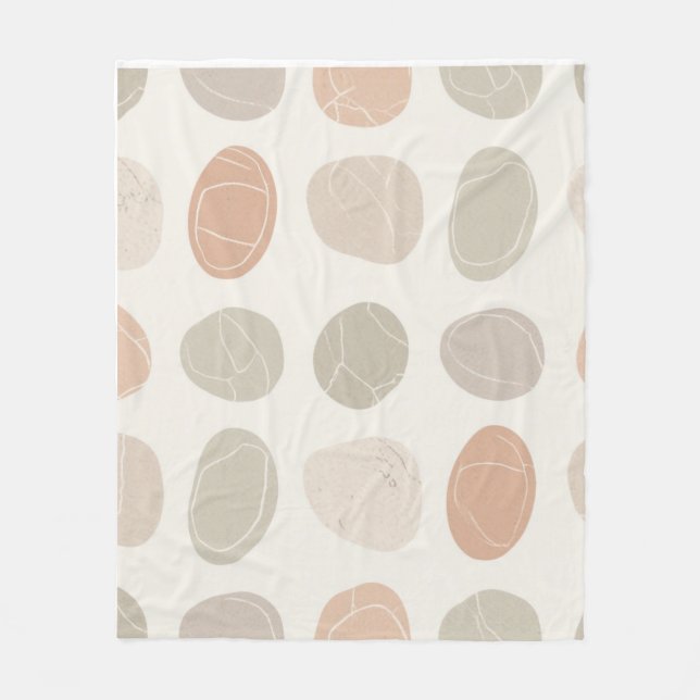 Soft Pebbles Grid Blanket Gemütlich erdInspiriert Fleecedecke (Vorderseite)