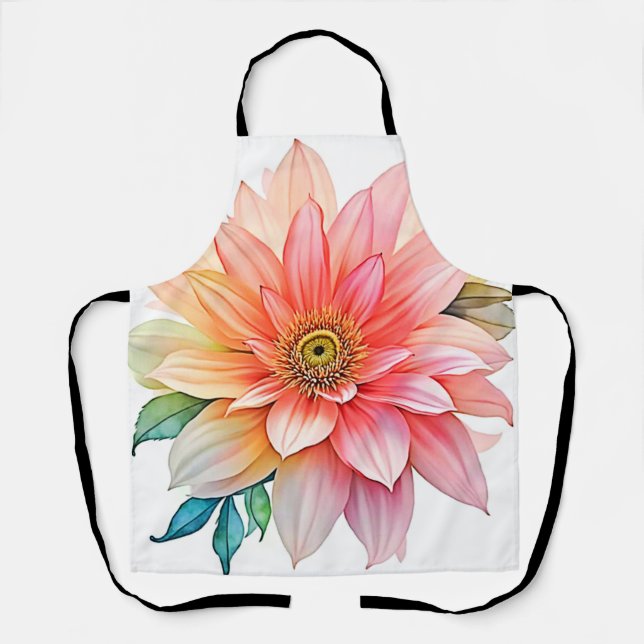 Soft-Petal-Abstrakt-Blütendesign Schürze (Vorderseite)
