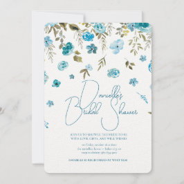 Soft Petal Rain Bridal Shower Invitation Einladung