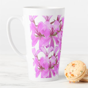 Soft Petals - Pink Floral Latte Tasse