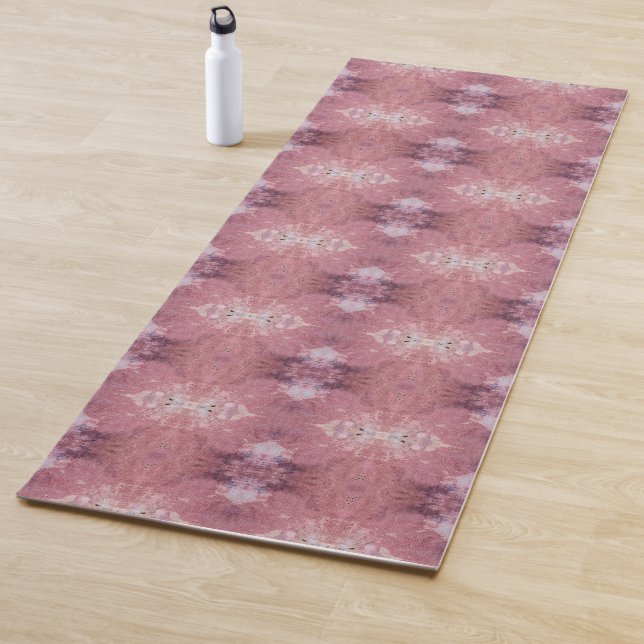 Soft pink and purple abstract pattern yogamatte (Beispiel)