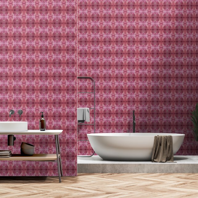 Soft pink and purple geometric M-size pattern Tapete (Badezimmer)