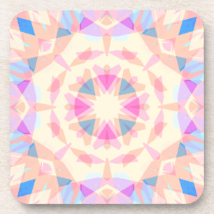 Soft Pink Blue Magic Star Halloween Rainbow Deco Getränkeuntersetzer