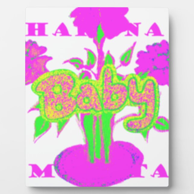Soft Pink Blume Art: Eine Baby's Touch. Fotoplatte (Vorderseite)