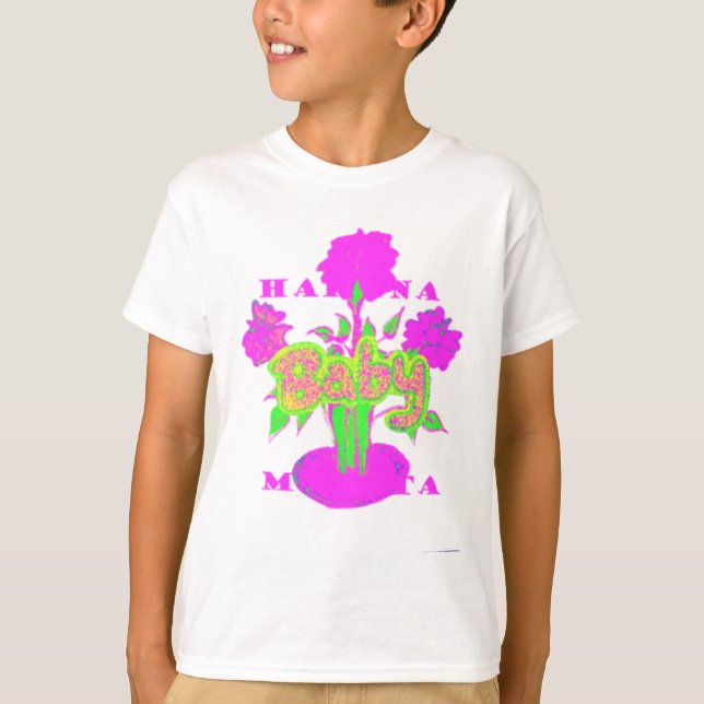 Soft Pink Blume Art: Eine Baby's Touch. T-Shirt (Vorderseite)