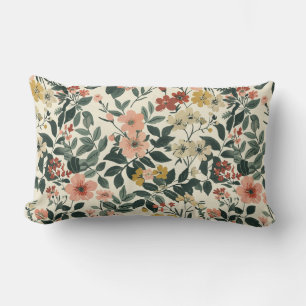 Soft Pink Botanical Elegante Lendenkissen
