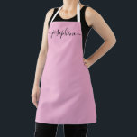 Soft Pink Chic Elegantes Skript Name Geschenk Schürze<br><div class="desc">Mit der Schürze Soft Pink Chic Elegant Script Gift Individuelle Name können Sie Ihr Kochen und Backen erleben. Diese Schürze fügt nicht nur Ihrer Kücheneinrichtung eine Touch der Eleganz hinzu, sondern macht auch eine wunderbare Geschenkoption. Chic und Elegant: Die sanfte Rosa-Farbe und das elegante Skriptdesign verbinden sich zu einer schicken...</div>
