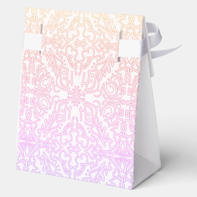 Soft Pink Dream Mandala-Musterreihe Geschenkschachtel (Rückseite)