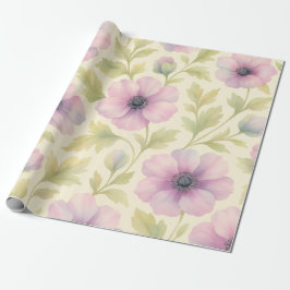 Soft Pink Floral Wrapping Paper Geschenkpapier