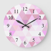Soft Pink Geometric Triangle Pattern