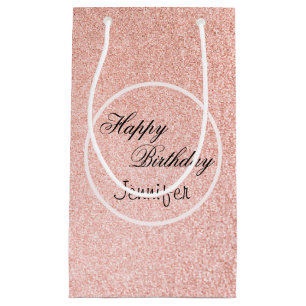 Soft Pink Glitzer Confetti Kleine Geschenktüte