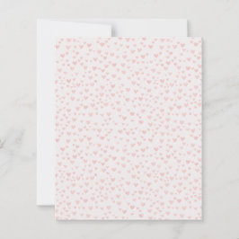 Soft Pink Heart Pattern Paper Sheet