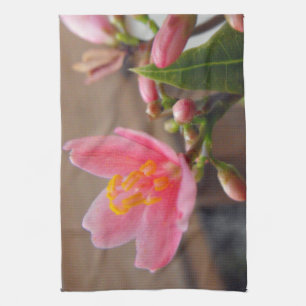 Soft Pink Jatropha Blume Küchentuch