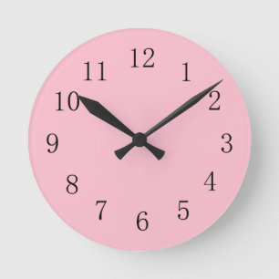 Soft Pink Kitchenette Uhr
