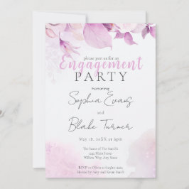Soft Pink Modern Boho Wedding Party Einladung