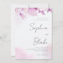Soft Pink Moderne Boho Floral und Blätter