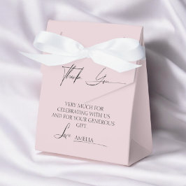 Soft Pink Ribbon Babydusche Vielen Dank Geschenkschachtel