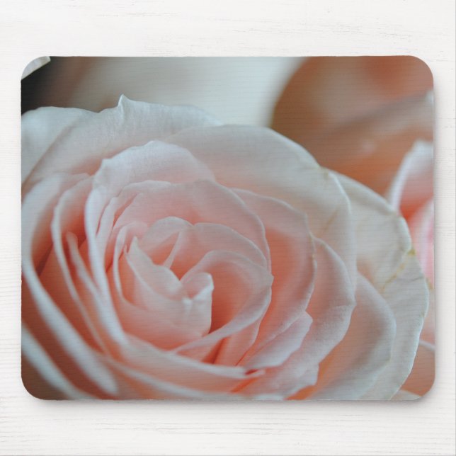 Soft Pink Rose Mousepad (Vorne)
