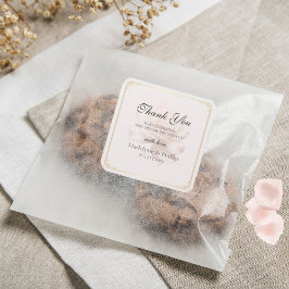 Soft Pink Rose Vielen Dank Sticker