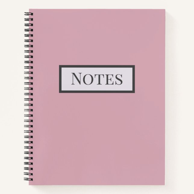 Soft Pink School Journal oder Notebook Notizbuch (Vorderseite)