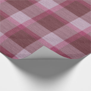 Soft Pink Tartan Kariert Weihnachten Geschenkpapier