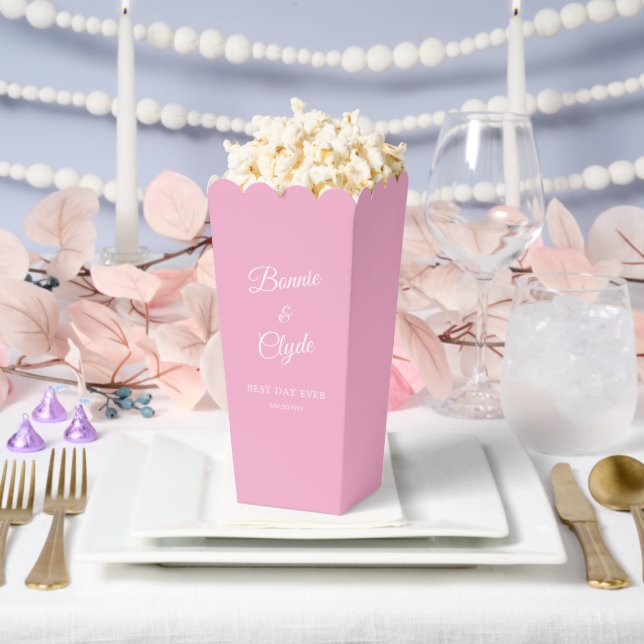 Soft Pink Treat Box for Chic Wedding Favors Geschenkschachtel (Hochzeit)