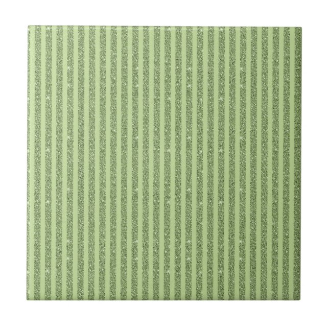 Soft Pistachio Glitter Style Minimal Pattern Fliese (Vorderseite)