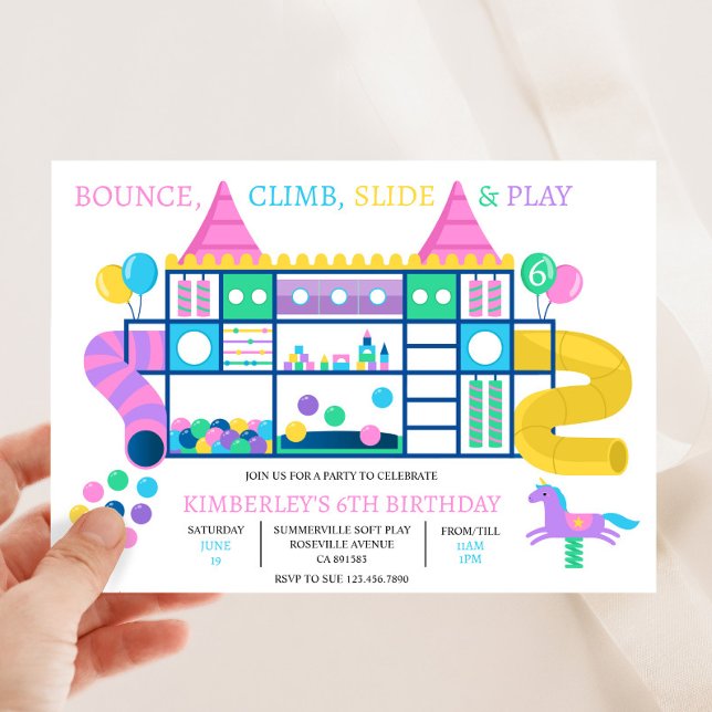 Soft Play Bounce Einladung Dschungel Gym Einladung (Von Creator hochgeladen)