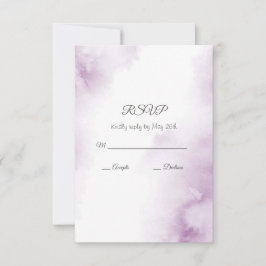 Soft Plum Mauve Watercolor Abstrakte Rahmen RSVP Karte