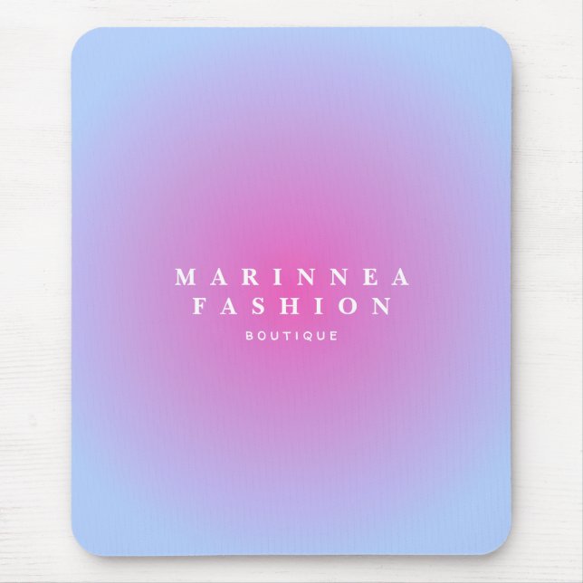 Soft Purple Blue Gradient Aura  Mousepad (Vorne)