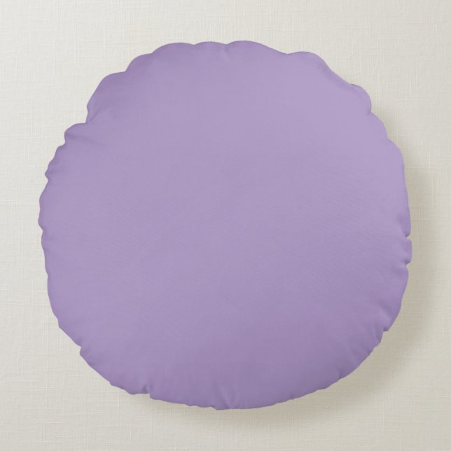 Soft Purple,Solid ,Modern Throw Pillow Rundes Kissen (Vorderseite)