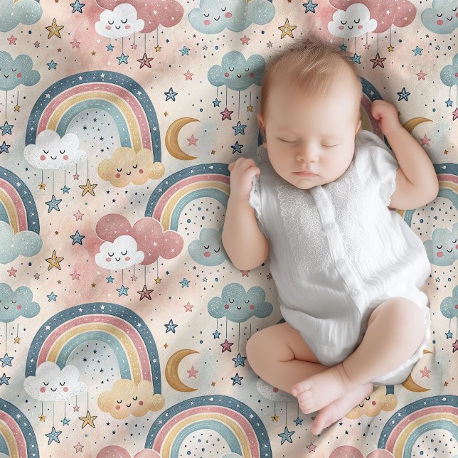 Soft Rainbow Blanket Baby Shower Gift Delight Fleecedecke (Soft Rainbow Blanket Baby Shower Gift Delight)
