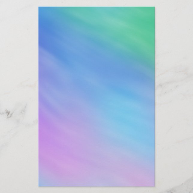 Soft Rainbow Colored Sky Briefpapier (Vorderseite)