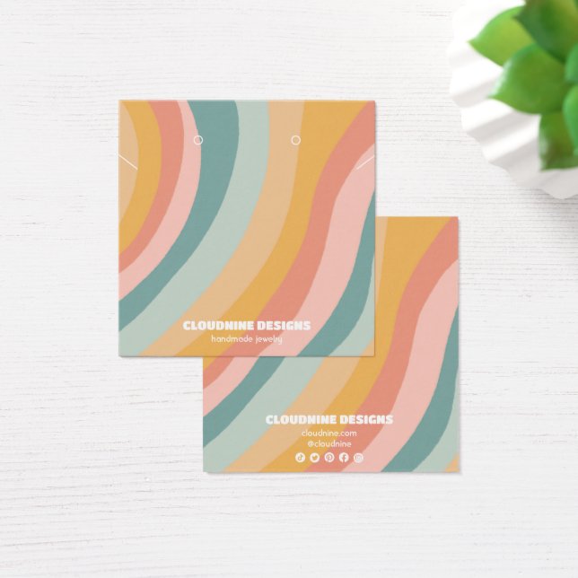 Soft Rainbow Earring Necklace Juwelier Display Car (Schreibtisch)