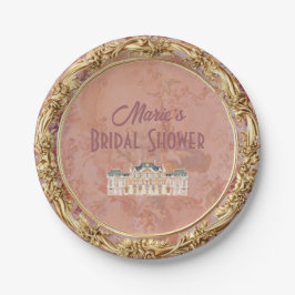 Soft Renaissance Rokoko Ästhetisches Brautparty Pappteller